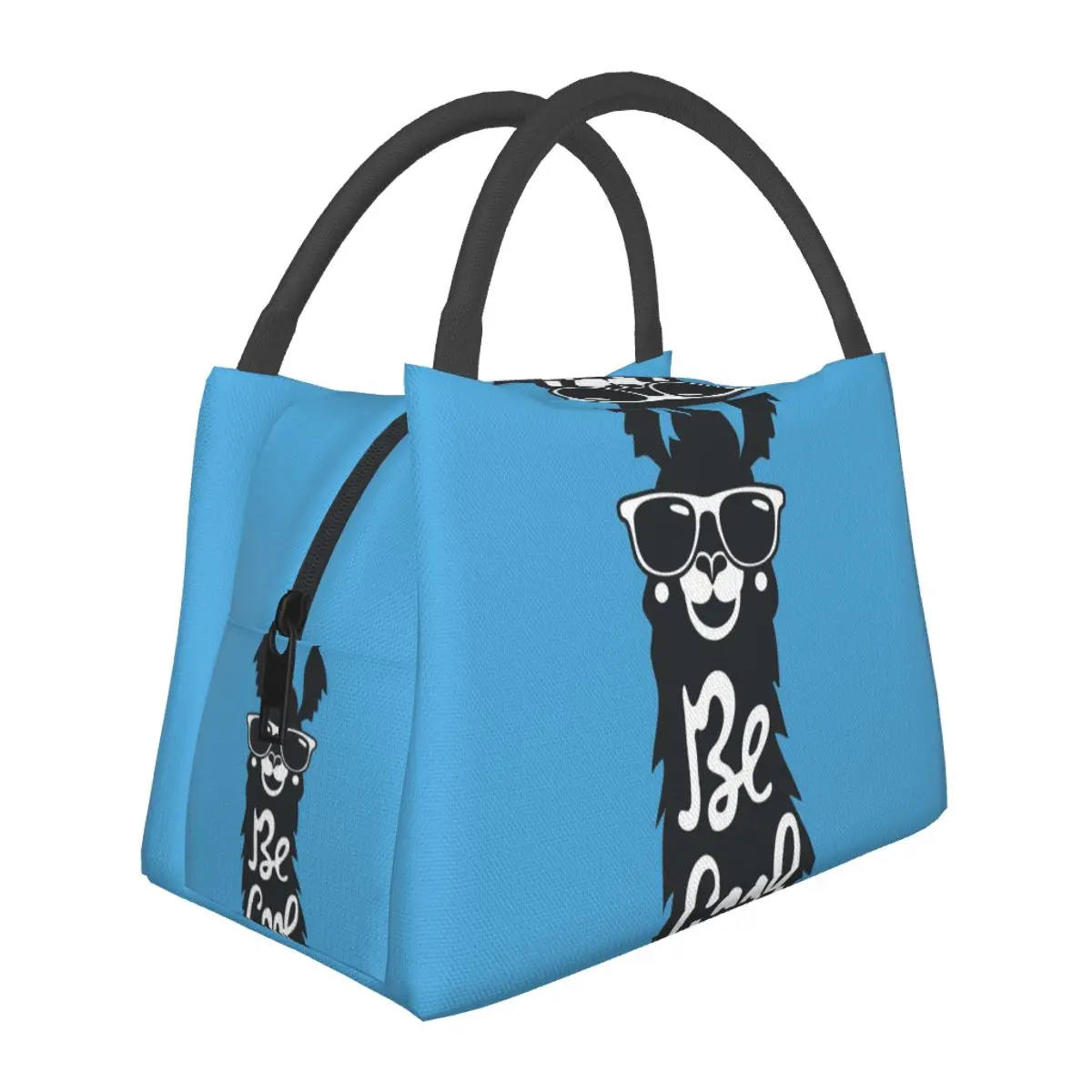 

Be Cool Llama Wearing Sunglasses Lunch Bag Men Alpaca School Lunch Box Leisure Print Thermal Lunch Bags Convenient Cooler Bag