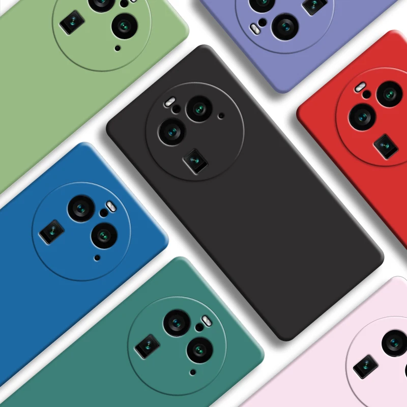 

For OPPO Find X6 Pro 5G Case OPPO Find X6 Cover New Original Liquid Silicone Bumper For OPPO Find X6 Pro Fundas 6.82 inch