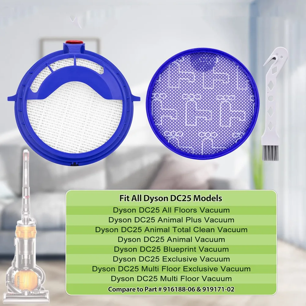 Сменный фильтр для пылесоса Dyson DC25 2 фильтра предварительного двигателя и HEPA