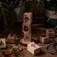 restoring ancient ways forest world cute diy wooden rubber stamps diary scrapbooking stamps set design of the seal