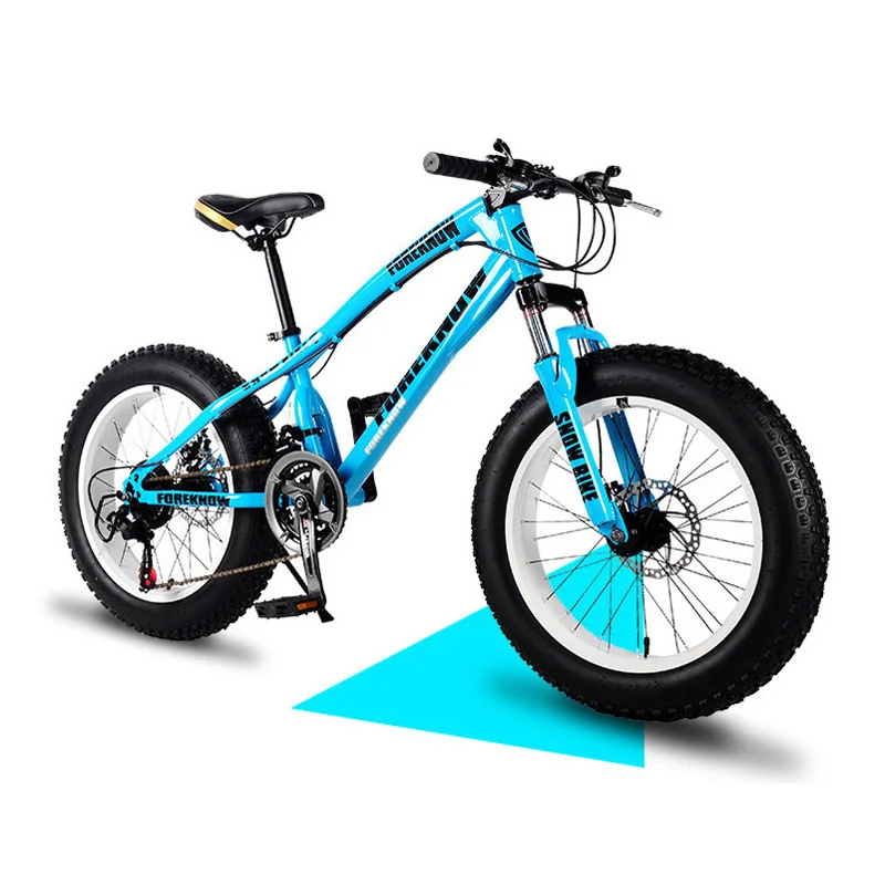 

Заснеженный горный велосипед 20 Дюймов 4,0 шины двойной дисковый тормоз взрослый переменная скорость внедорожный пляжный велосипед