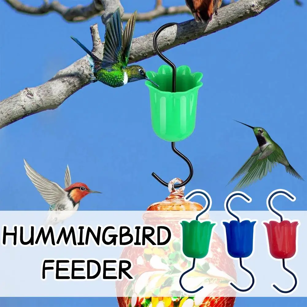 

Hummingbird Feeder Trap Hooks With Brushes Multi-Functional Outdoor Storage Rack Anti Leakage Home Ant Moat For Outdoor O9J5