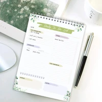daily to do planner notebook journal undated productivity organizer spiral time schedule notepad task checklist memo for work