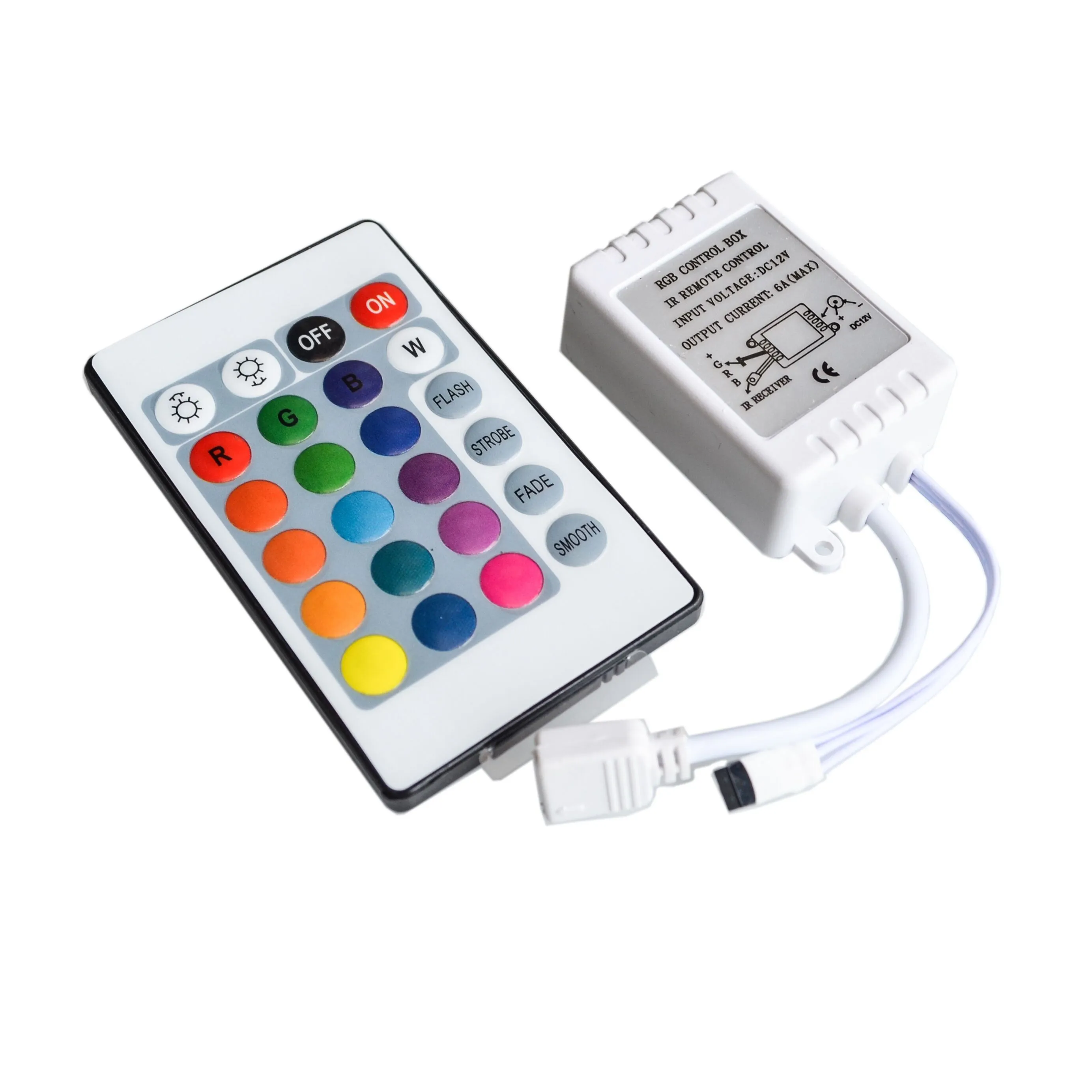 Беспроводной ИК-контроллер для светодиодных лент RGB 3528 5050 3/клавиши | Электронные