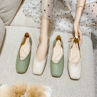 fashion spring flats shoes for women cute ballet flats shoes slip on shallow brand loafer shoes zapatos de mujer plus size 43