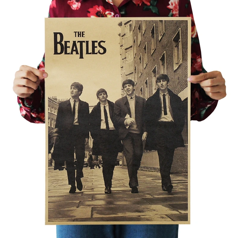 

Classic band nostalgic vintage kraft paper poster Interior bar Cafe decorative painting 51.5*36