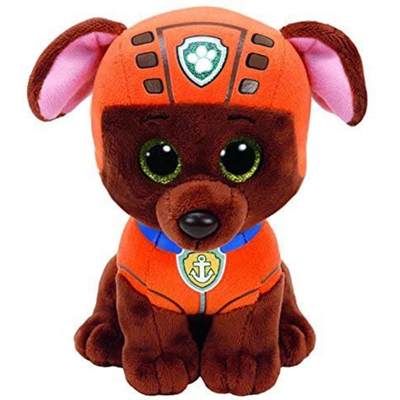 Новинка плюшевая игрушка Ty с большими глазами 15 см животные собака Маршалл Рокки