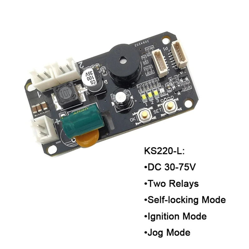 KS220-L + R503 DC30-75V 2 реле комплект деталей платы контроля доступа по отпечаткам