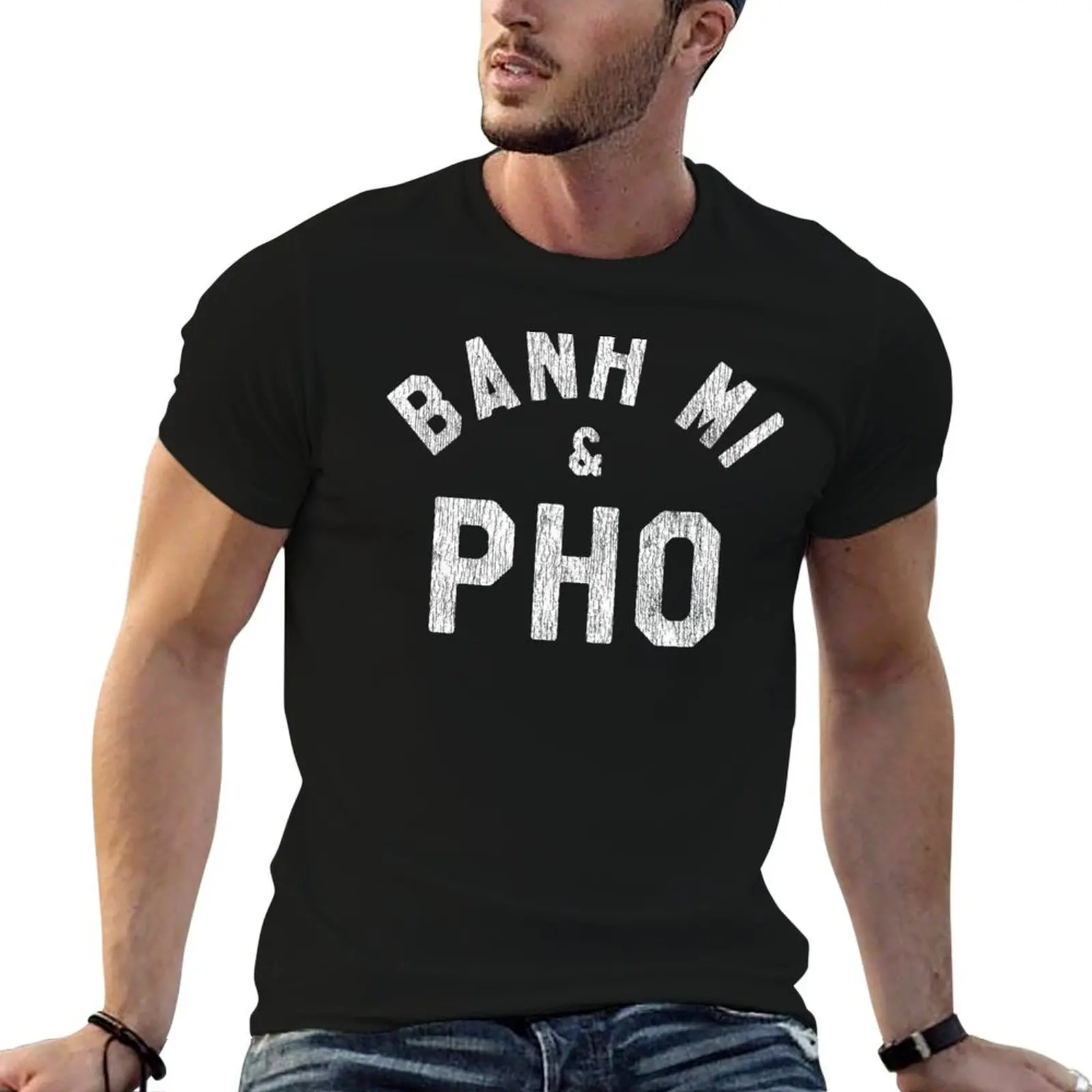 Фото Футболка Banh Mi & Pho для любителей вьетнамской кухни, футболка с простым принтом №1