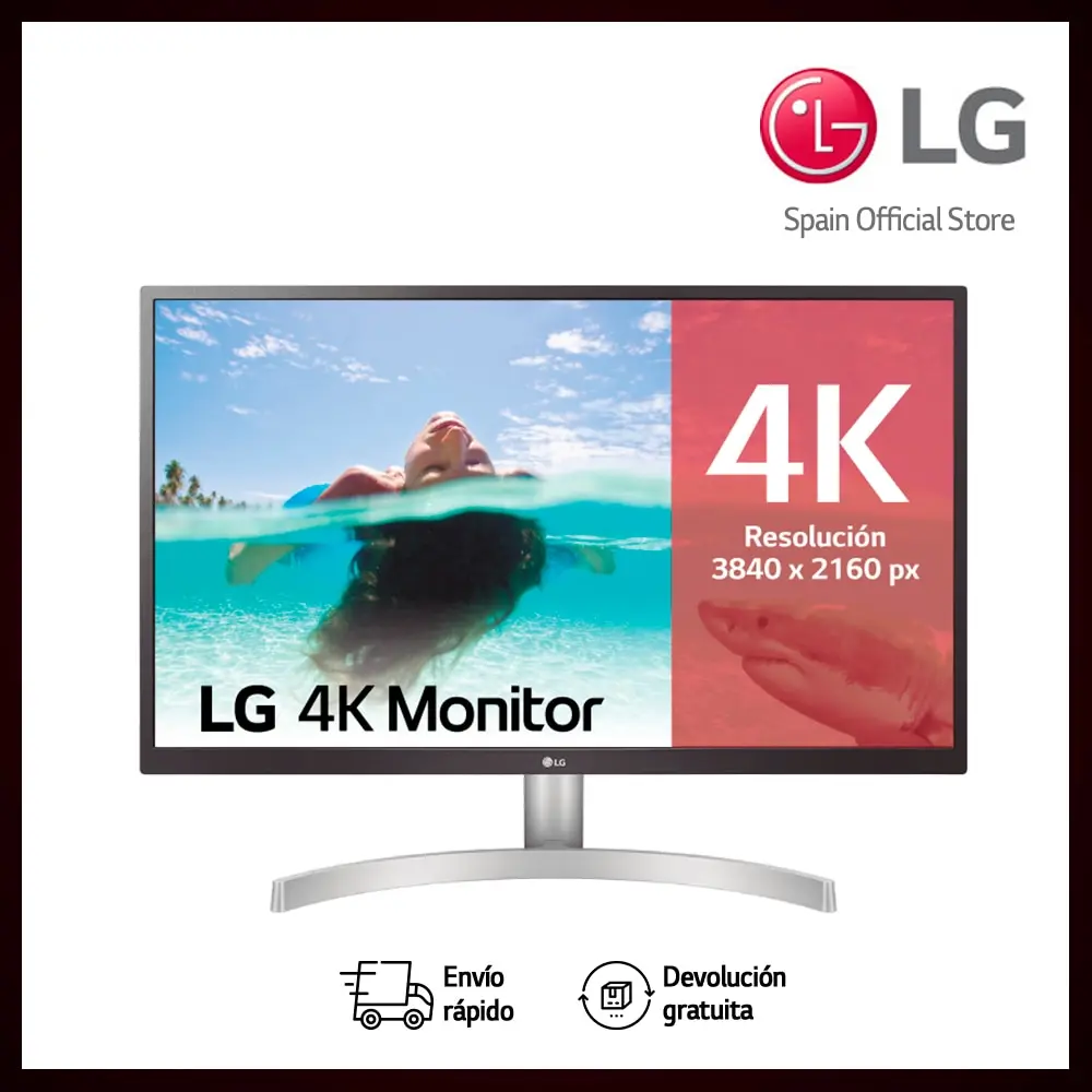 Монитор LG 27UL500-W UHD 4K Valente 