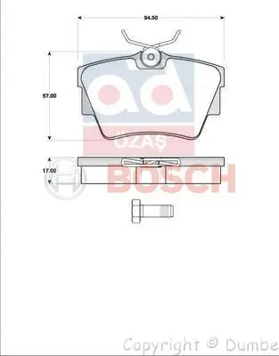 

Задняя Тормозная колодка 986494040 для дороги VIVARO 08 / 01 (GDB1479)
