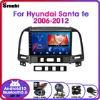 Android 10 2 din IPS для Hyundai Santa Fe 2006-2012 автомобильный радиоприемник с навигацией GPS мультимедийный видеоплеер RDS DSP 48EQ 4G net Wifi DVD