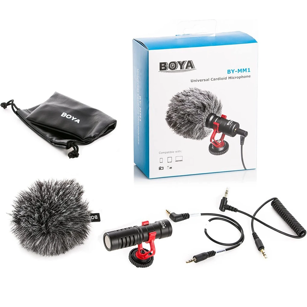 

Кардиоидный микрофон BOYA для смартфонов iPhone, Android, Canon, Nikon, Sony