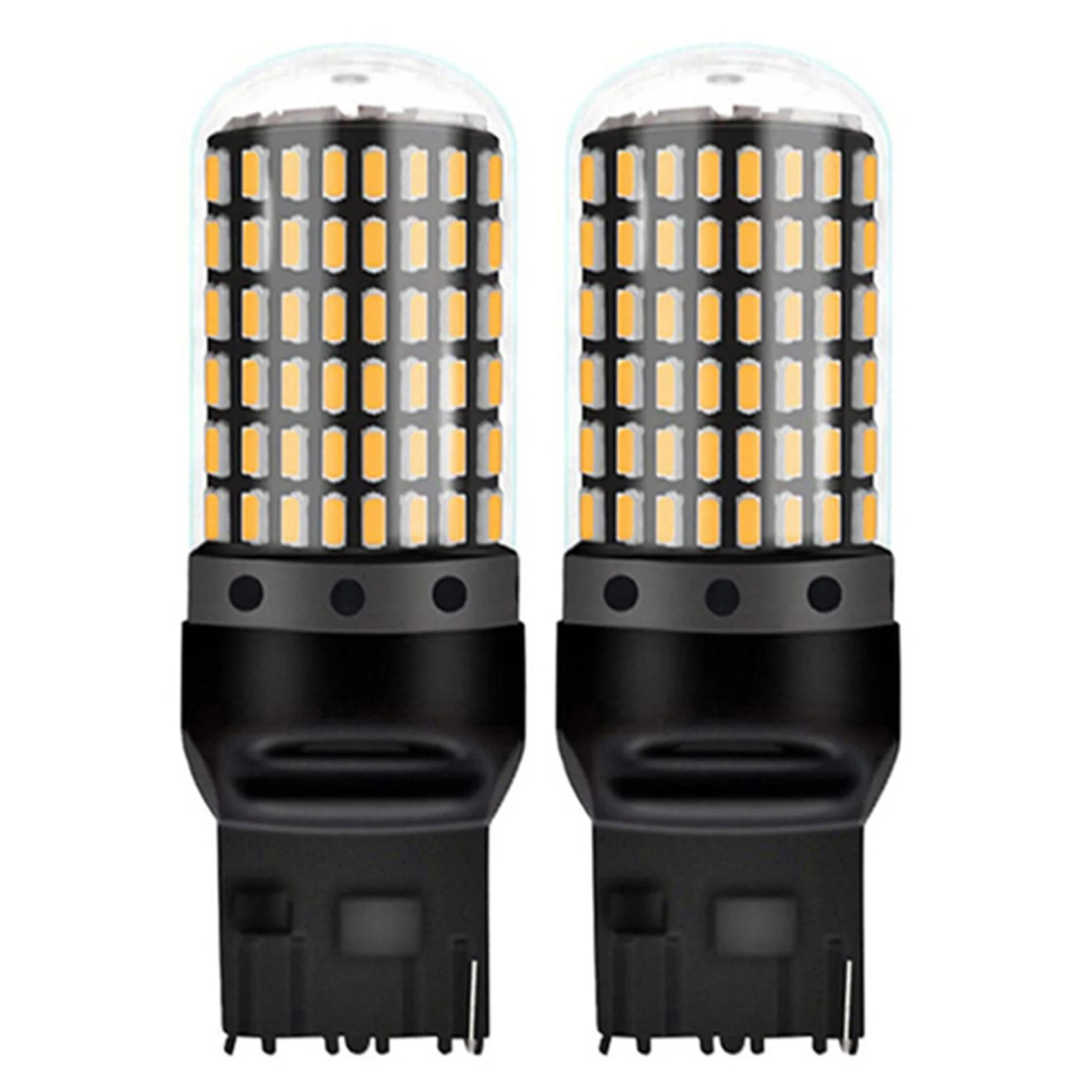 

2 шт., Автомобильные светодиодные лампы Canbus T20 3014 W21W 7440 144Smd