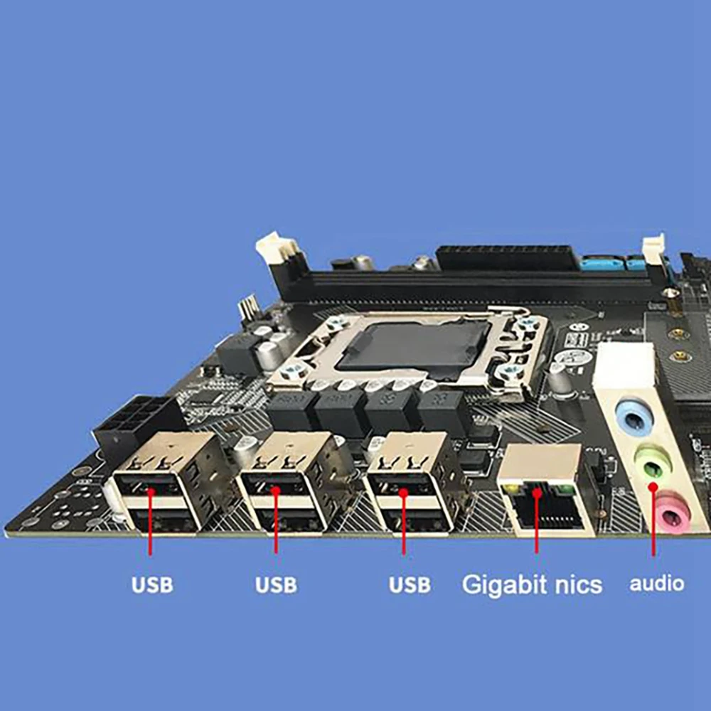 Комплект материнской платы X79 с процессором E5 2420 + памятью DDR3 8 ГБ термопастой LGA1356