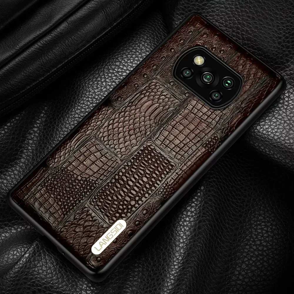 

Genuine Leather Case for Poco X3 X4 Pro F3 F4 GT Mi 12S Ultra 12X 11T 11 12 Lite Cover For Xiaomi Redmi Note 10 11 8 9 pro 10s