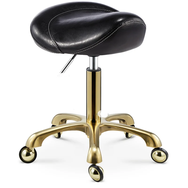 

Hairdressing Beauty Salon Stool Barber Shop Chair with Pulley Nail Makeup Tattoo Chair Lift Swivel Office Chair Salon Furniture