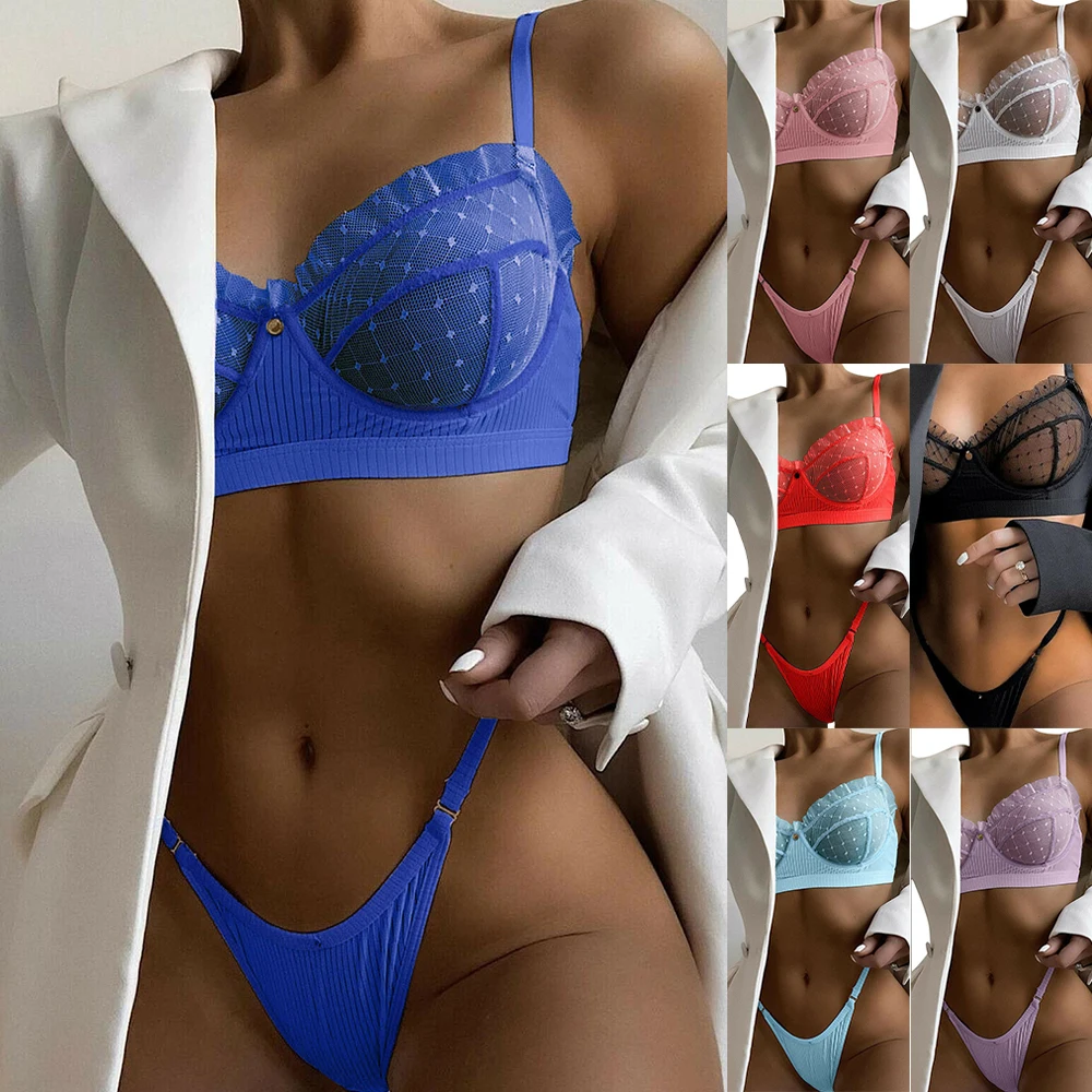 

Womens Lace Lingerie Bra Sexy-Lingerie Nightwear Thong Breathable Underwear Set Bodydoll Sexy Nightie Sleepwear