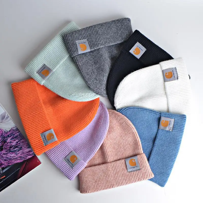 

Winter Outdoor Knitted Hat New Beanie Hat Unisex Wild Thickened Hat Men And Women Warm Hat Carhartts Hat 24 Colors