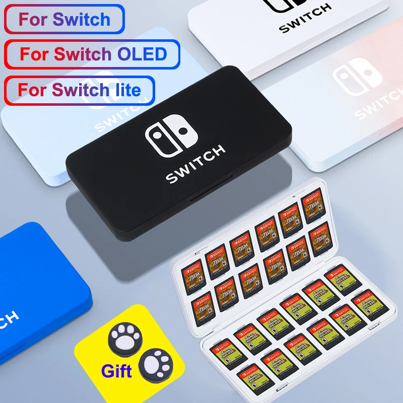 24 in 1 game card box for Nintendo switch / oled / lite Ns Switch Oled Game Card Storage Box Hard Shell Protective