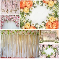 vinyl photography backdrops prop flower wall wood floor wedding party theme photo studio background 22221 llh 05