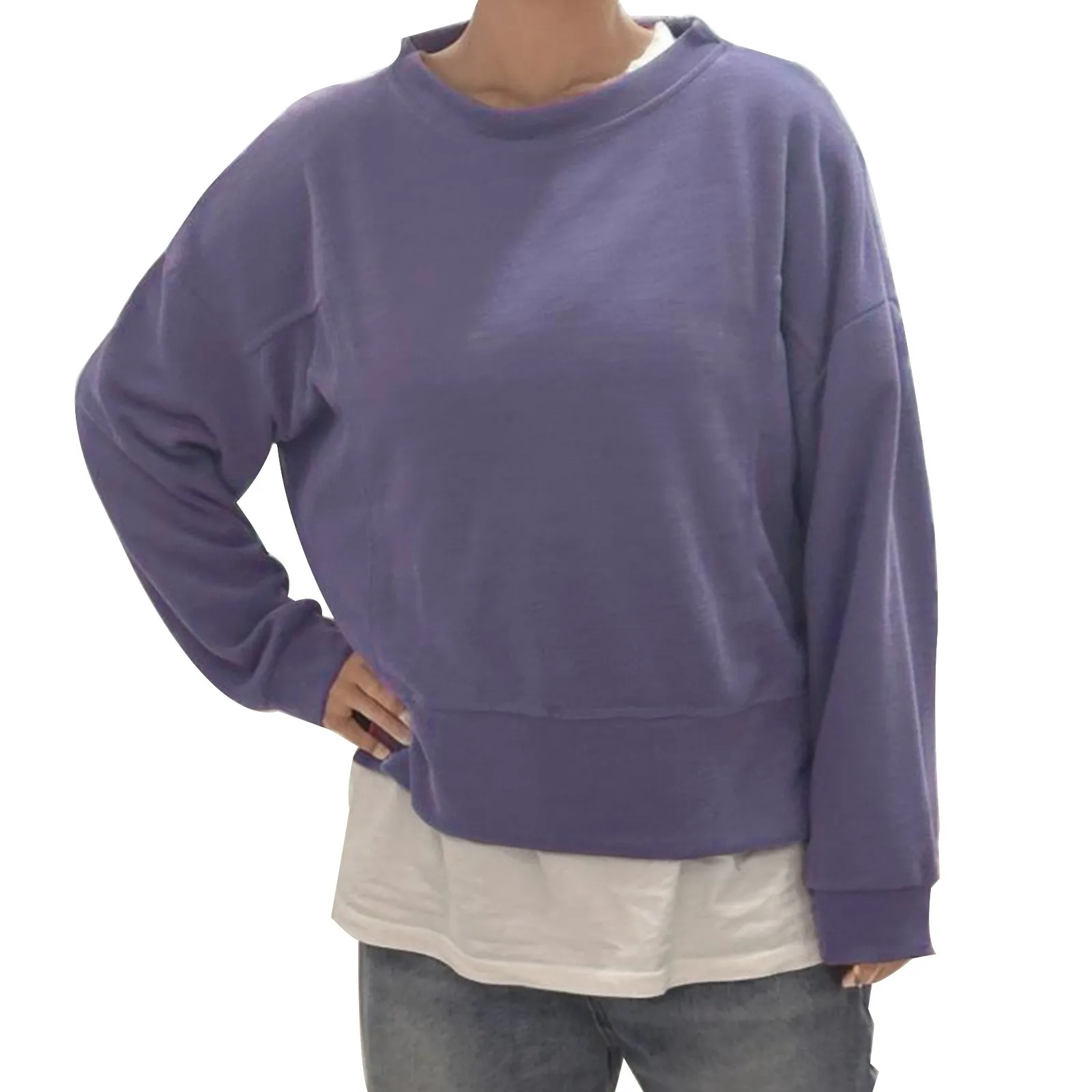 

Women's Solid Color Versatile Loose And Comfy Slimming European Style Running women Clothes Jogging