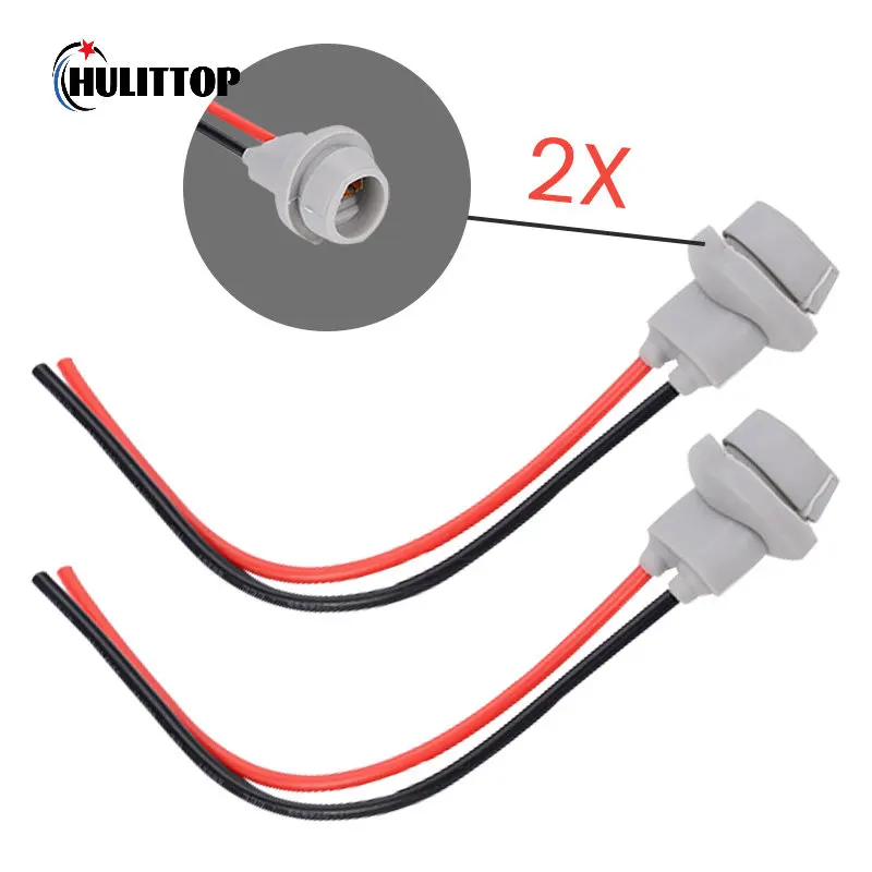 2Pcs T10 W5W Automobile small LED light Bulb Plug Wedge Hard Adaptor Socket Connector t10 Car Lamp Holder Adapters Base