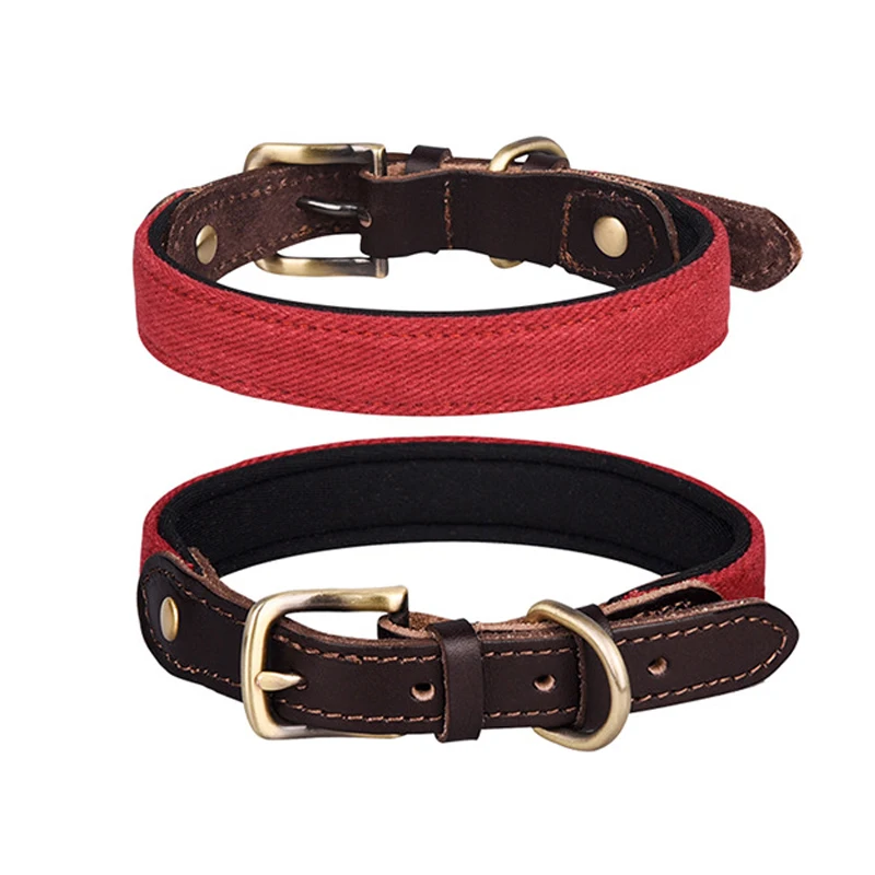 Мягкий ошейник для кошек и собак домашних питомцев Регулируемый Собачий шейный