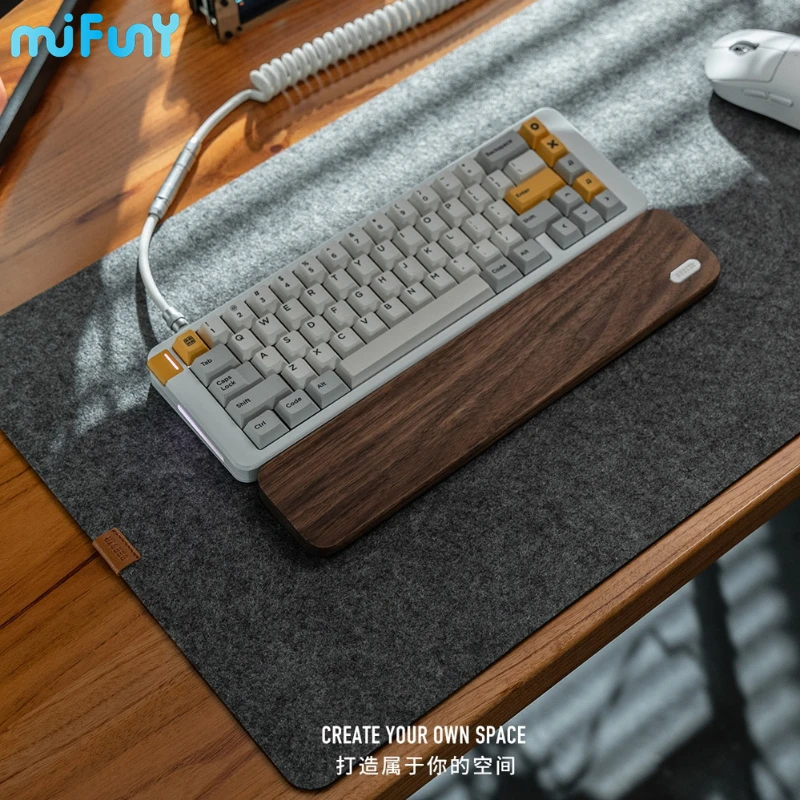 MiFuny пробковый войлочный Hi-Fi коврик для клавиатуры простой утолщенный беззвучный тонкий коврик для оптимизации звуковых эффектов совместимый 60% 65% Рабочий стол (art.: 3920c656d2dbe) - 3920c656d2dbe
