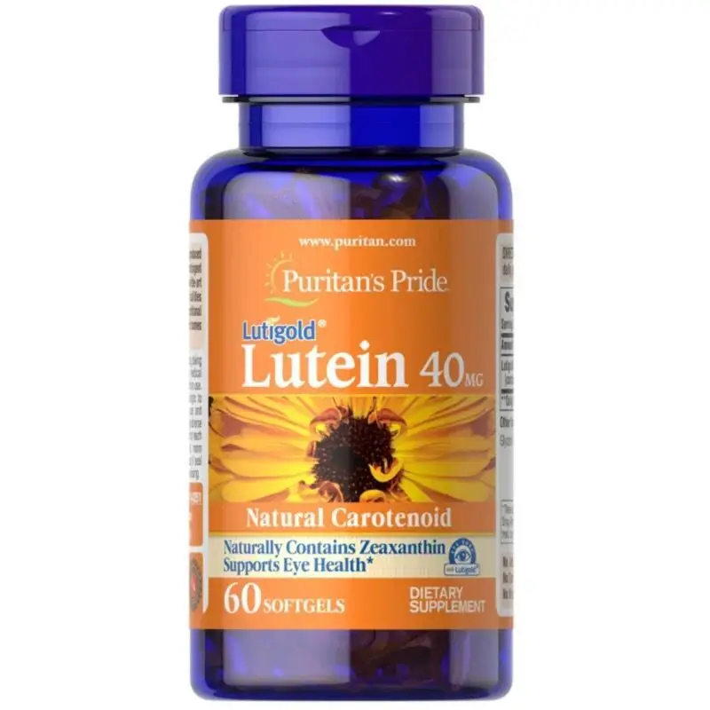 

Lutein Natural Carotenoid Naturally Contains Zeaxanthin Supports Eye Health Protect Your Eyes And Eyesight 40mg*60Capsules