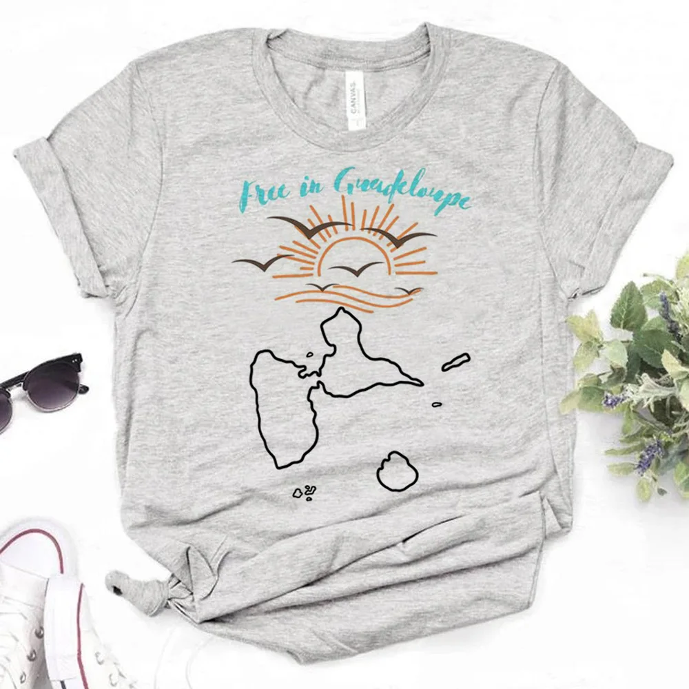 Топ Гваделупа Женская комиксная уличная одежда забавная футболка женская