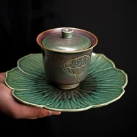 ceramic tea set sancai cover bowl ceramic tea set tea making apparatus kungfu tea set large tea bowl gaiwan handpainted