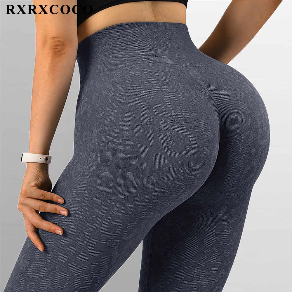 

Бесшовные женские леггинсы RXRXCOCO для занятий йогой с эффектом пуш-ап