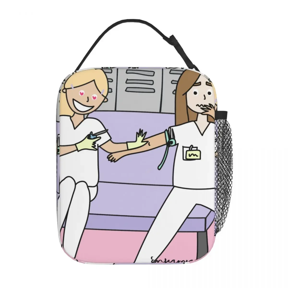 Женская термоизолированная сумка для обеда медсестры пикника Enfermera En Apuros