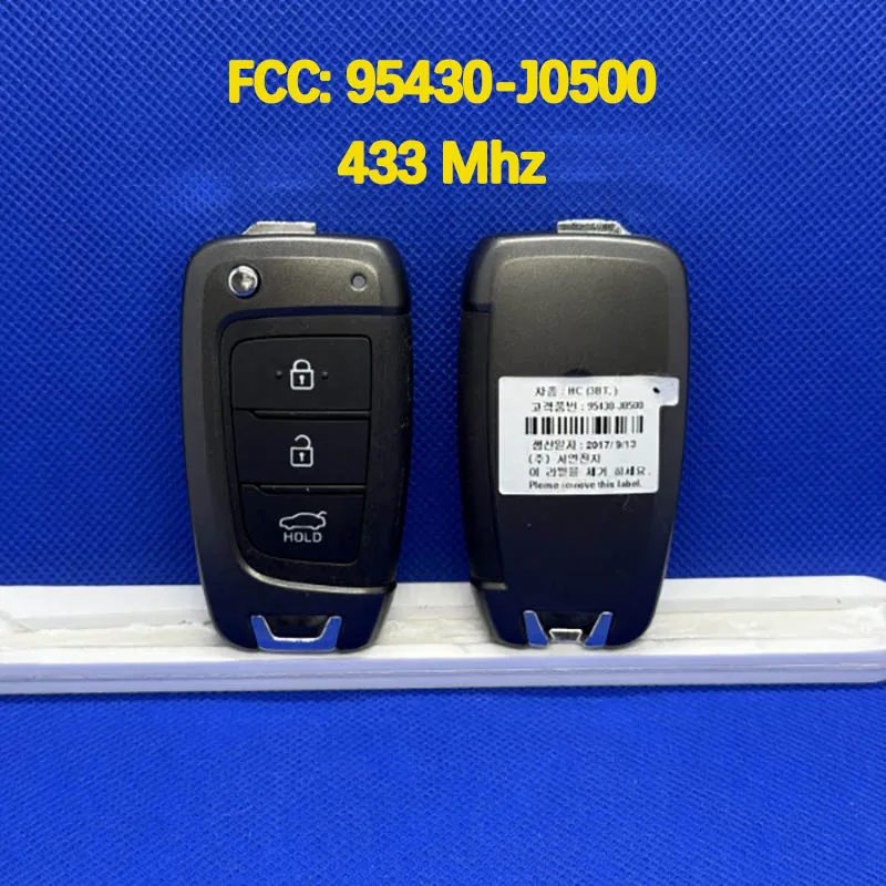 

CN020189 OEM 3-кнопочный пульт дистанционного управления 433 МГц FCC 95430-J0500 95430-H5500 95430-H5600 для Hyundai Accent 2018 2019