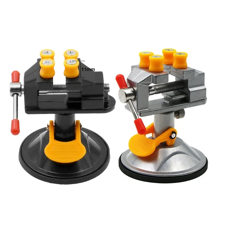 

360 ° Rotatable Grinder Rotary Hand Drill Suction Cup Fixed Frame Mini Adjustable Fixed Electric Small Table Bench Vise