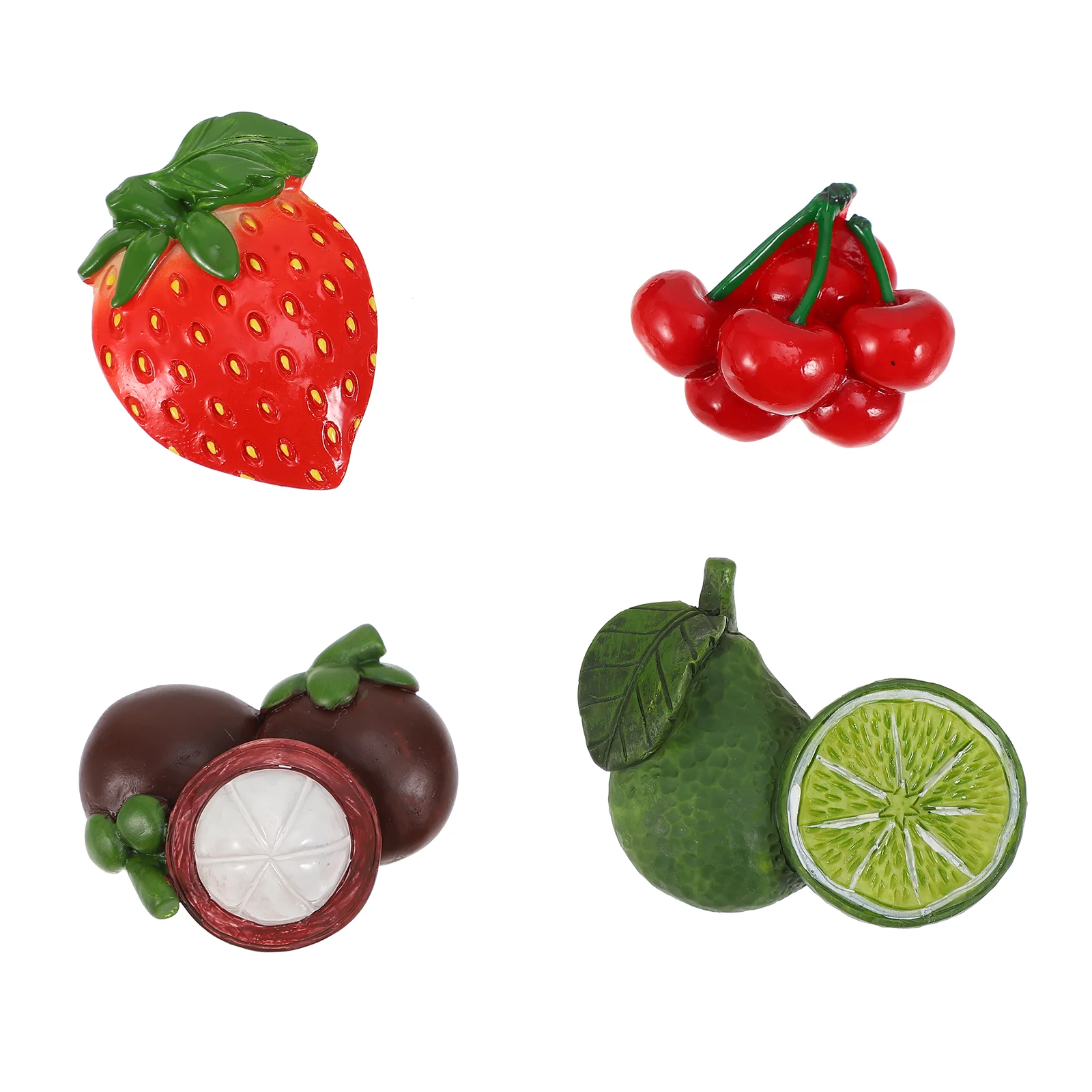 

4pcs Kitchen Fridge Magnet Stickers Adorable Fruits Sticker Refrigerator Decor