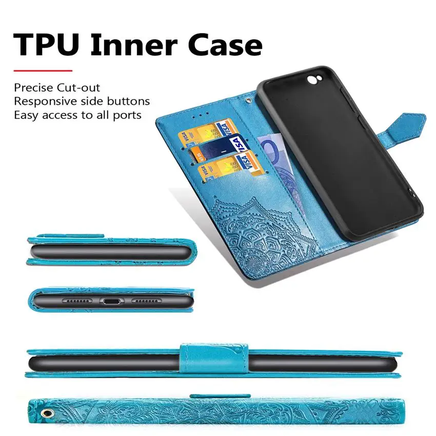 Flip Leather Case For Samsung Galaxy A50 A70 A40 A30 A20 A10 Note10 S10 S9 S8 Plus J3 J5 J7 2016 2017 A5 A7 J4 J6 Plus 2018Cover