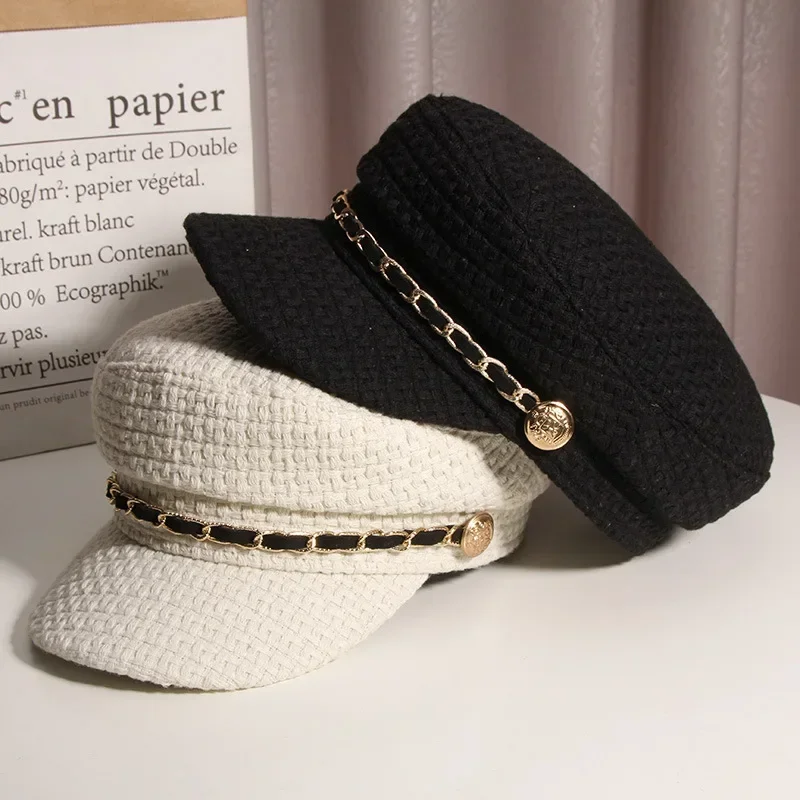 

Британская плоская Весенняя женская шапка и восьмиугольная осенне-зимняя Ретро Кепка берет верх Осенняя универсальная модная художественная утка