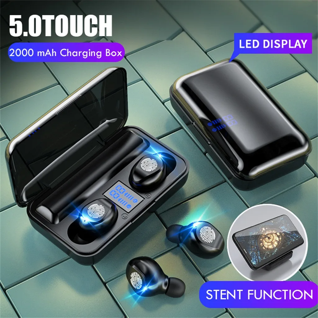 

Ouhaobin New F9 Bluetooth 5. Наушники Twins беспроводные наушники Twins гарнитура стереонаушники 20jun 15