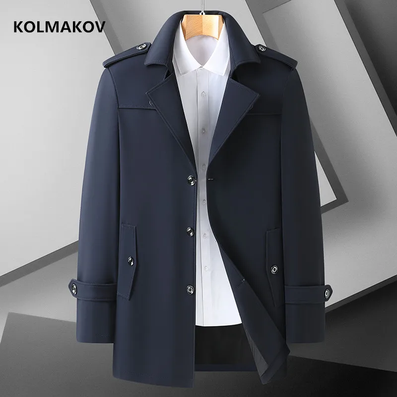 2022 autumn new arrival fashion coat mens High quality smart casual trench coat,spring casual jackets men,full size M-7XL,8XL