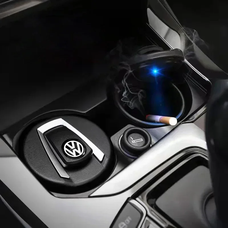 Портативная светодиодная автоматическая синяя световая пепельница