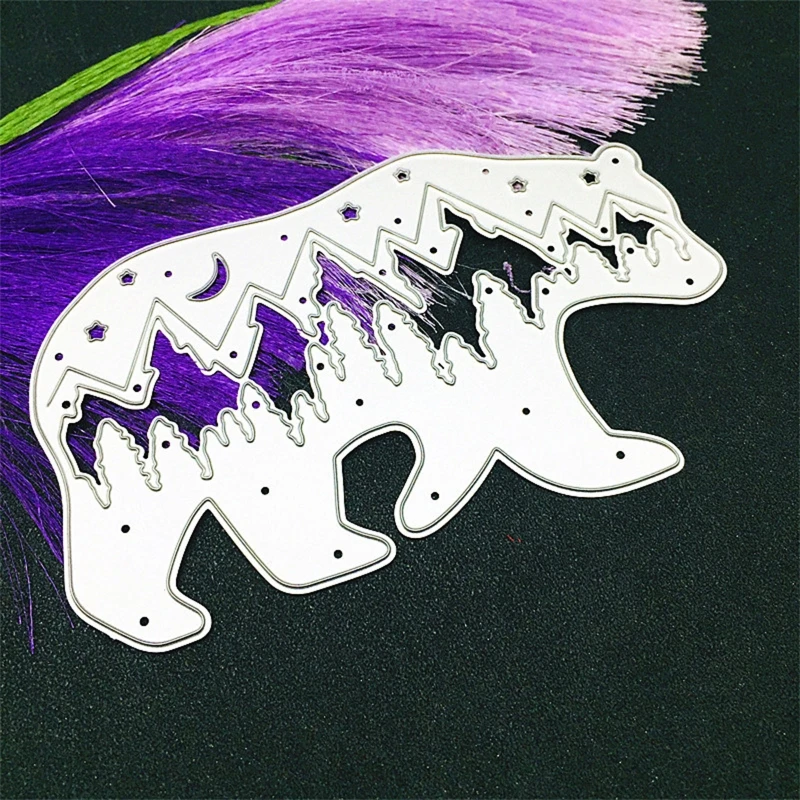 

Forest Bear Animal Metal Cutting Dies Photo Album Journal Diary Decoration