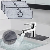 kitchen bathroom faucet absorbent mat sink splash guard microfiber splash catcher countertop protector countertop waterproof pad