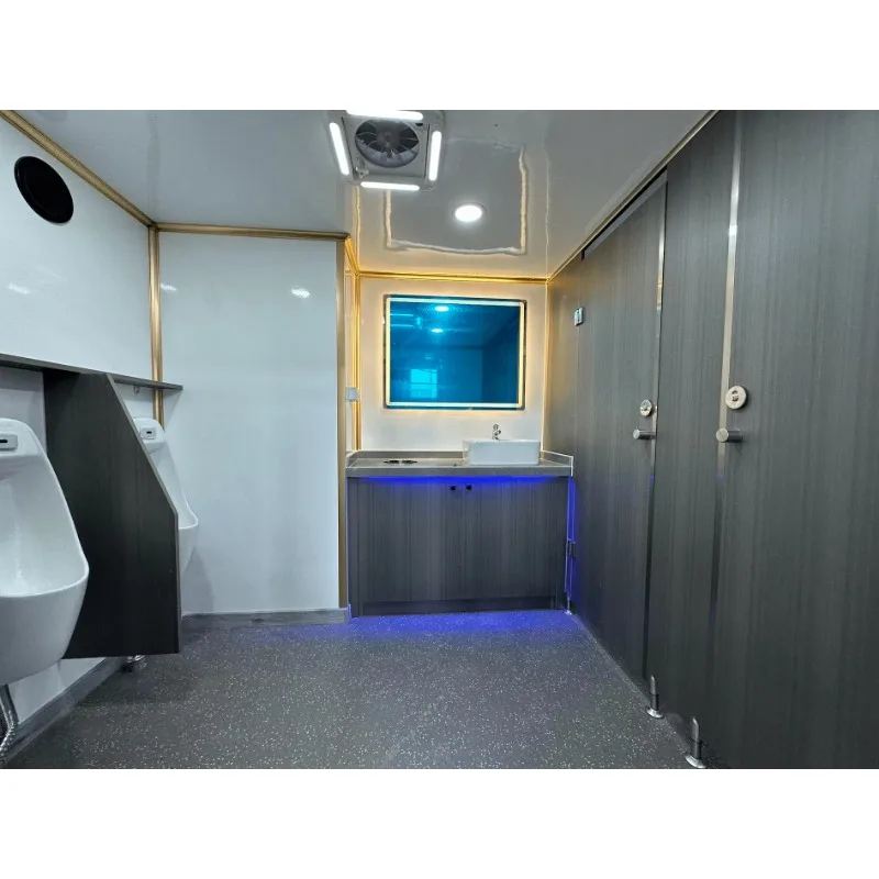 Роскошный коммерческий уличный портативный самоочищающийся мобильный душ и