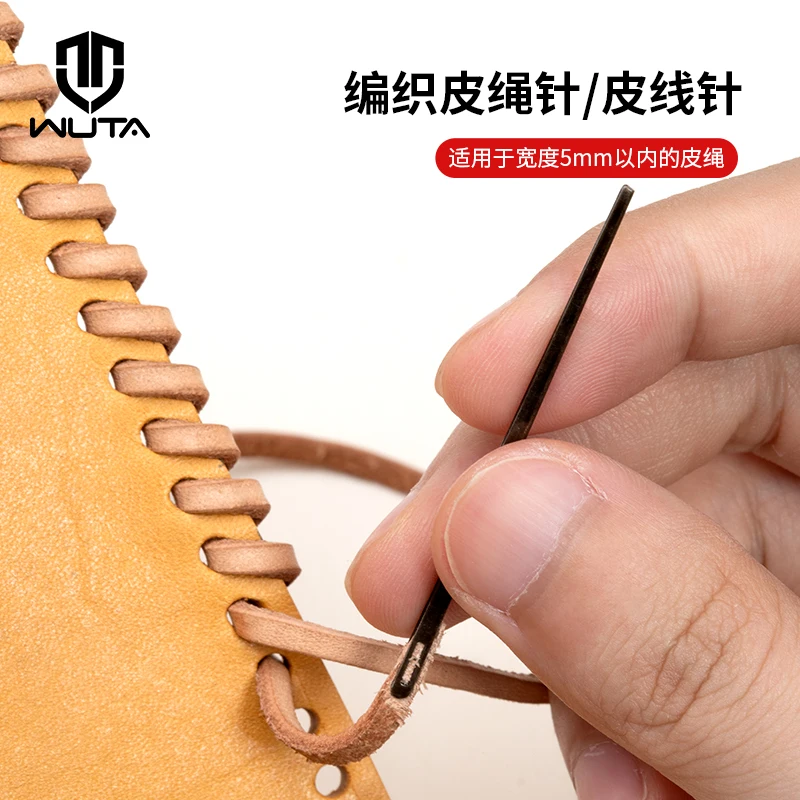 

American Style Woven Flat Leather Rope Needle Handmade DIY Leather Hand Sewing Needle Leather Goods Edging Special Needle 5mm
