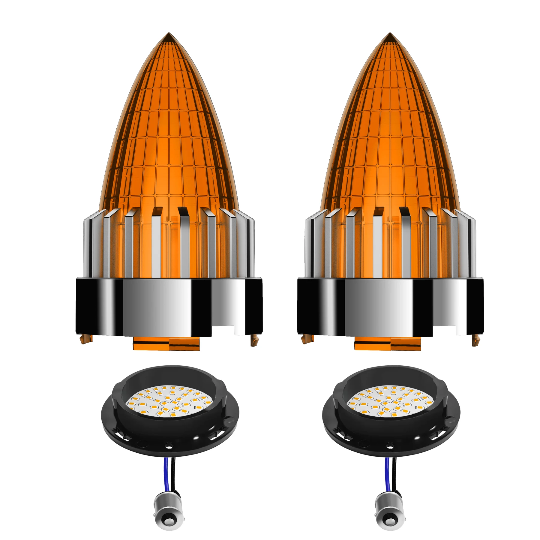 

Цилиндрический сигнал поворота, суперзвуковой индикатор для Harley Softail Street Road Glide Fat boy Sportster Dyna