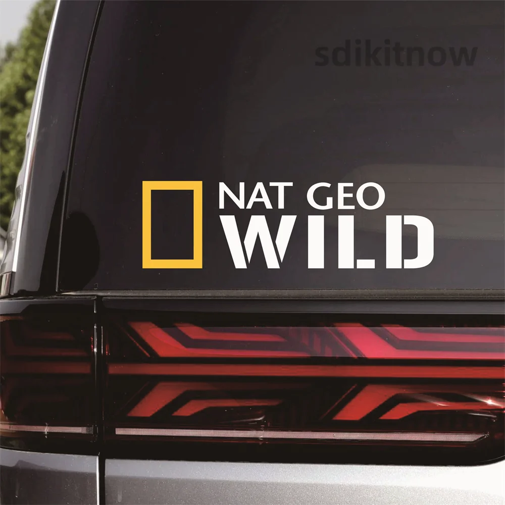 

Новые наклейки для автомобиля NAT GEO WILD National Geography, наклейки на заднее окно, лобовое стекло, скейтборд, мотоцикл, наклейки