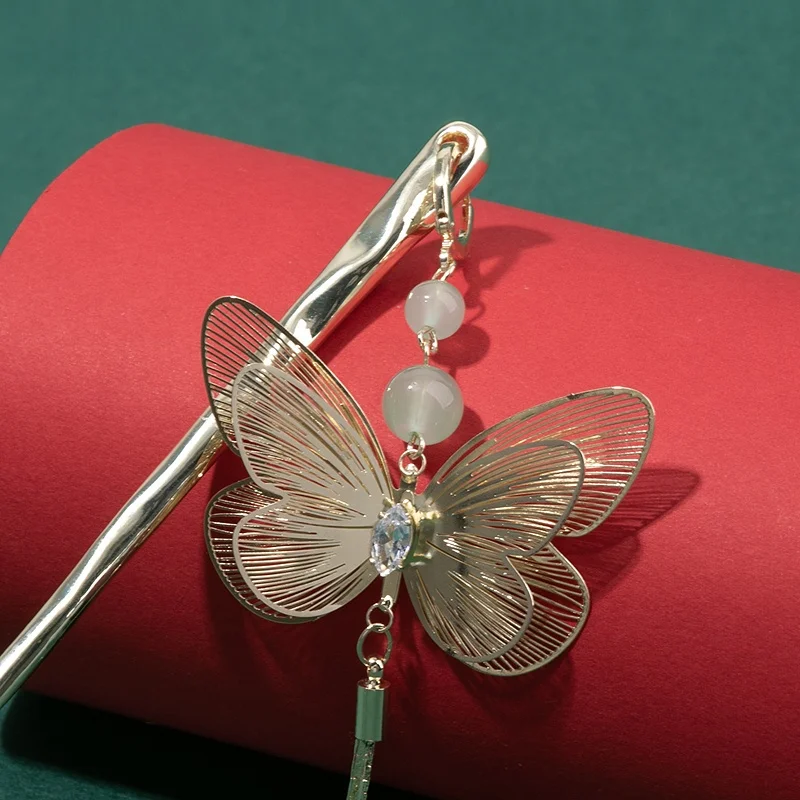Sanfu National Sle New Chinese Pendant Hair Plug Single Temperament Up-do Headdress Hairpin 83368