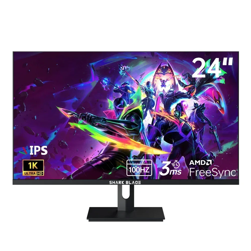 

24 Inch Game Monitor 1080P Speakers HDR 110%SRGB Free sync Computer Desktop Display 120Hz 144HZ IPS Screen HDMI/DP